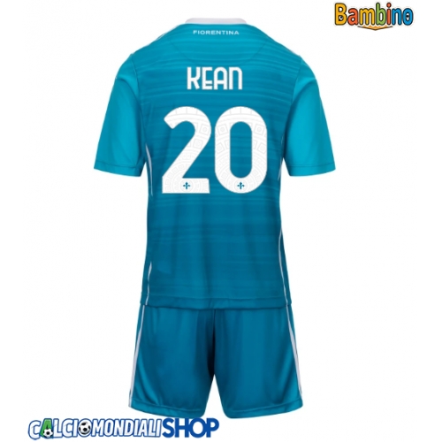 Maglie da calcio Fiorentina Moise Kean #20 Terza Maglia Bambino 2025-26 Manica Corta + Pantaloni corti)